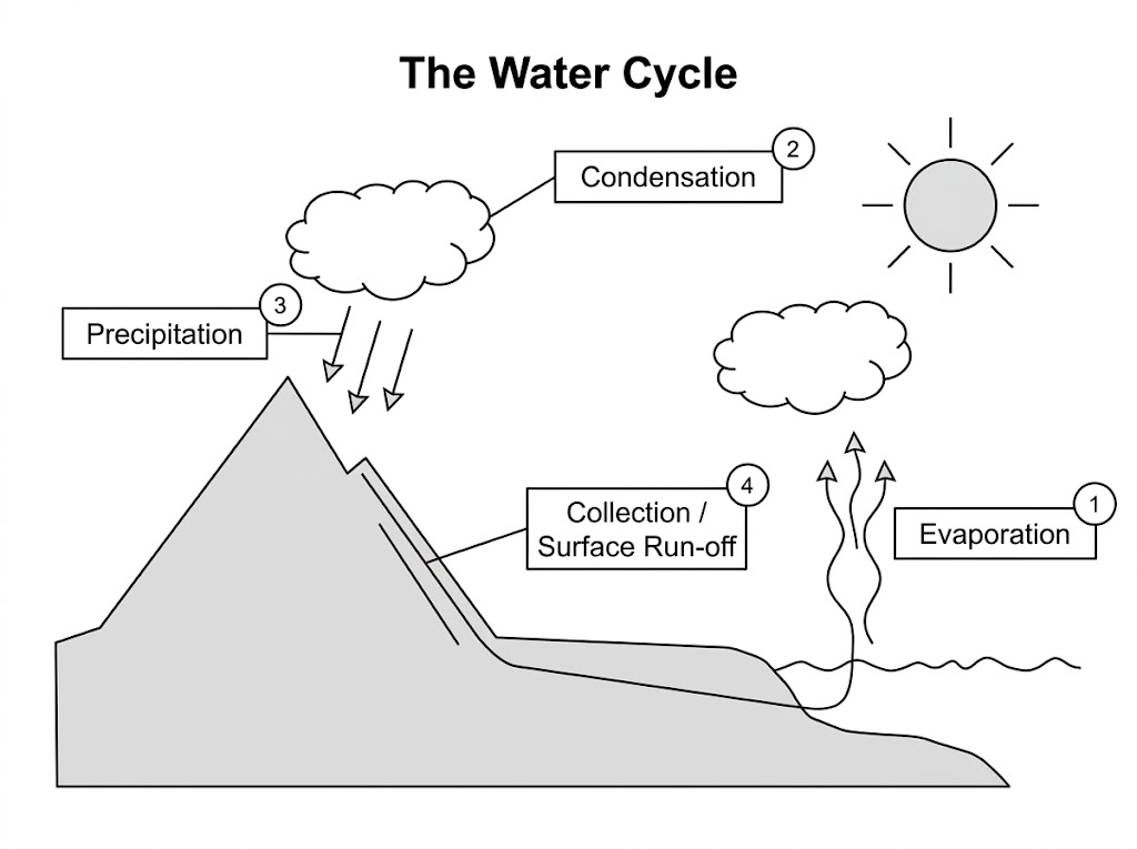 Diagram of the water cycle